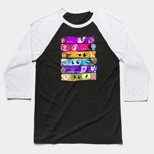 Elements Baseball T-Shirt by Brony Designs